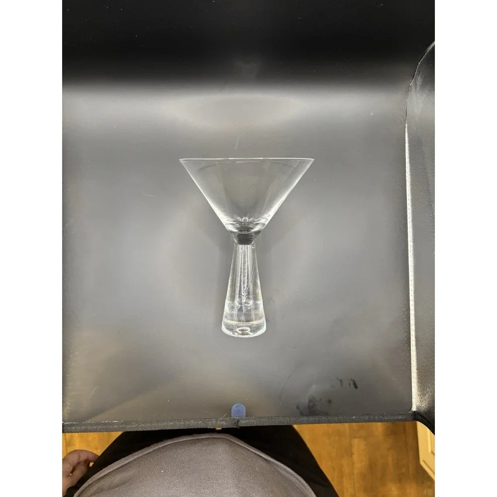 3 Artland Prescott Martini Glasses Clear‎ Crystal  Stems, 7
